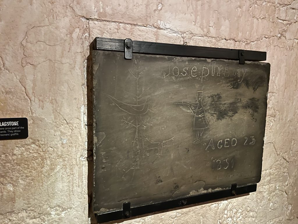 Inmate's graffiti at York Castle Prison